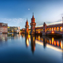 Oberbaumbrücke zwischen Kreuzberg und Friedrichshain