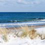 Ostseestrand im Winter