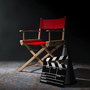 roter Regiestuhl, Movie Clapper und Megaphon
