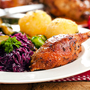 Weihnachtsente mit Knödel
