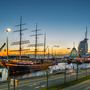 Blick auf die Bremerhavener Havenwelten