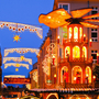 Weihnachtsmarkt auf dem Neumarkt in Dresden, Deutschland