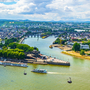 Skyline von Koblenz, Deutschland