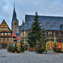 Bilder aus der historischen Fachwerkstadt Quedlinburg im Harz zur Weihnachtszeit