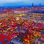 Striezelmarkt auf dem Altmarkt in Dresden, Deutschland