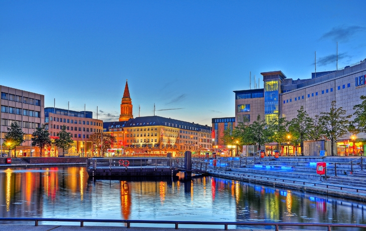 Kieler Hafen am Abend, Deutschland