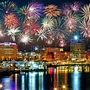 Feuerwerk über Kiel, Deutschland