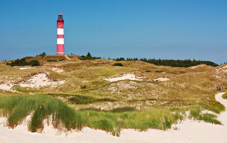 Leuchtturm Amrum in Nordfriesland, Deutschland