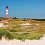 Leuchtturm Amrum in Nordfriesland, Deutschland