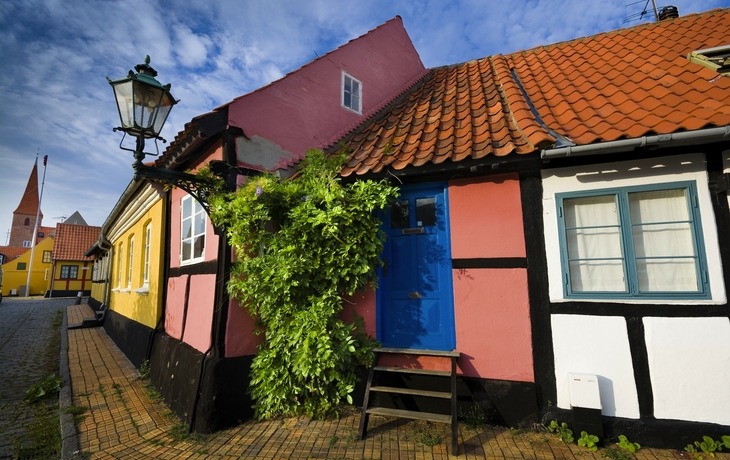 Altstadt von Rønne auf Bornholm, Dänemark