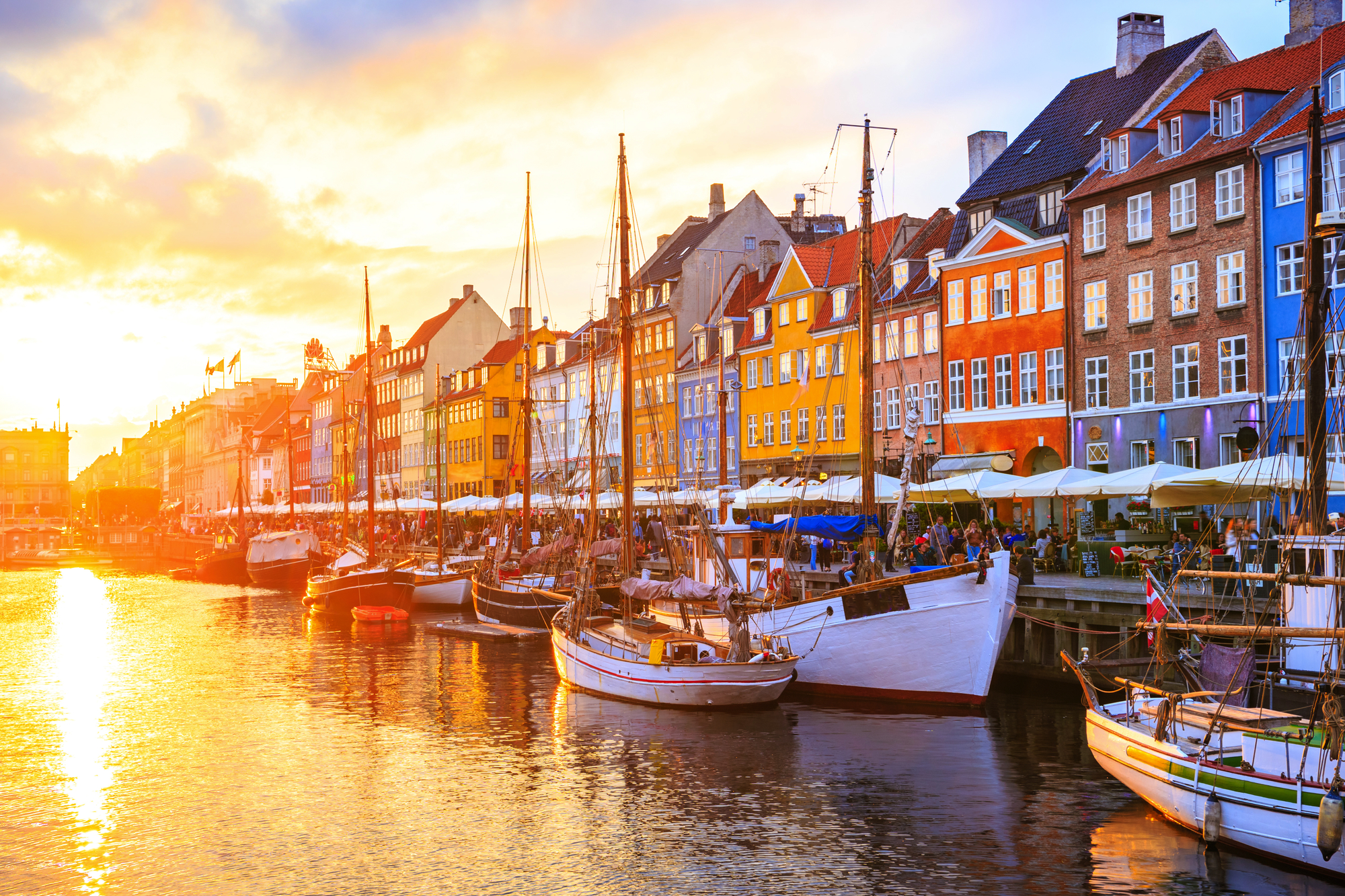 Nyhavn-Kanal in Kopenhagen, Dänemark