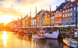 Nyhavn-Kanal in Kopenhagen, Dänemark