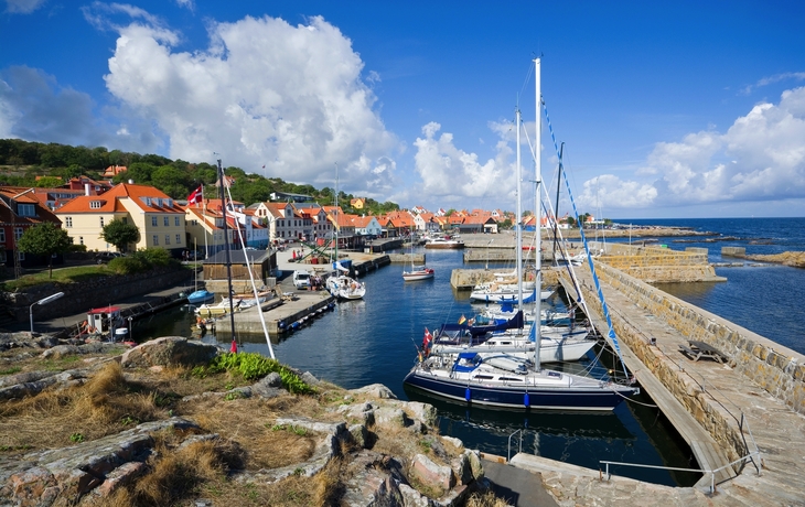 Gudhjem auf Bornholm, Dänemark