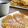 Waffeln mit Puderzucker