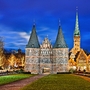 Holstentor in Lübeck, Deutschland