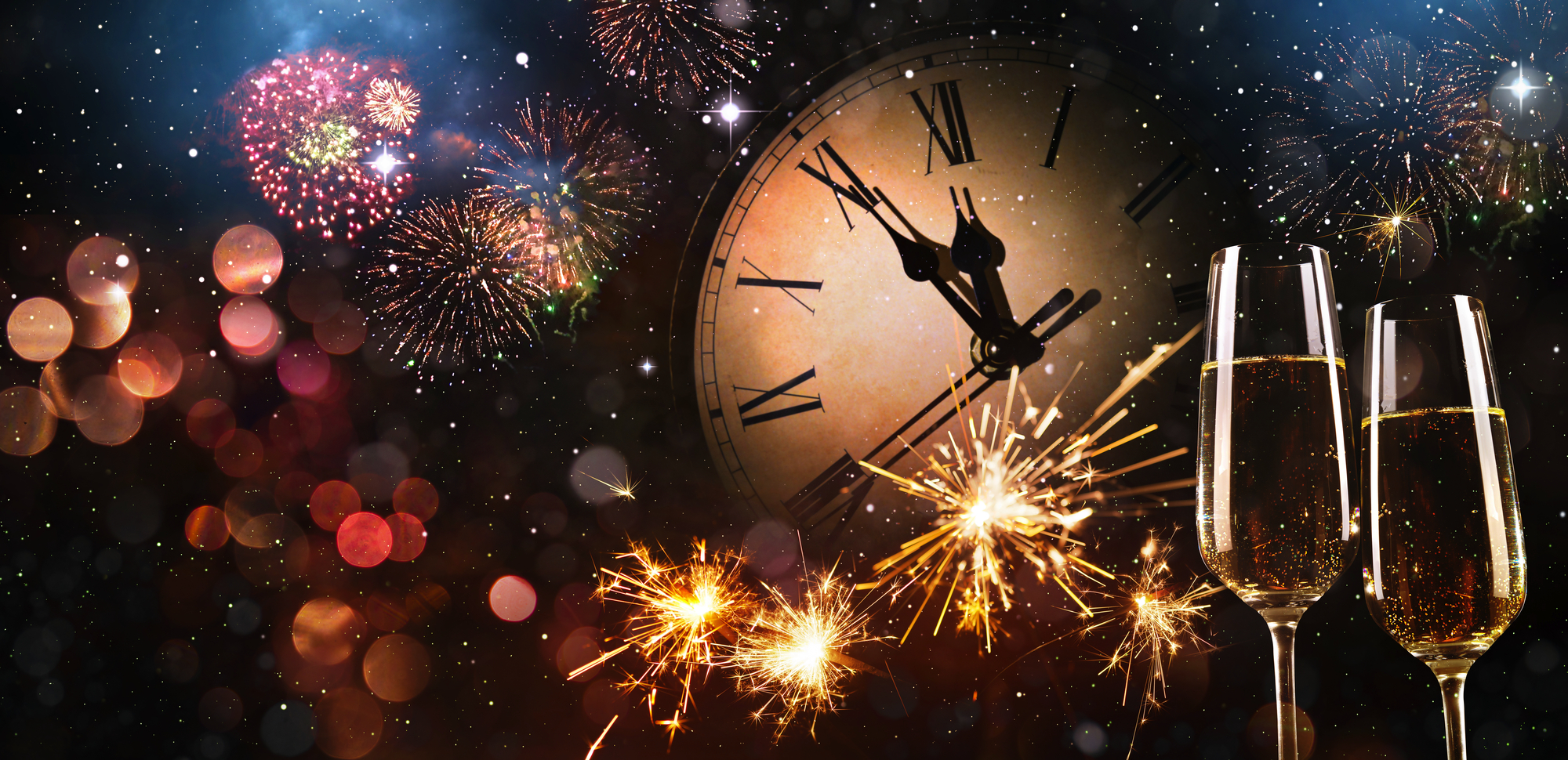 Hintergrund Silvester