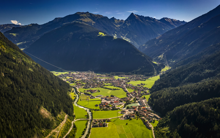 Mayrhofen von oben