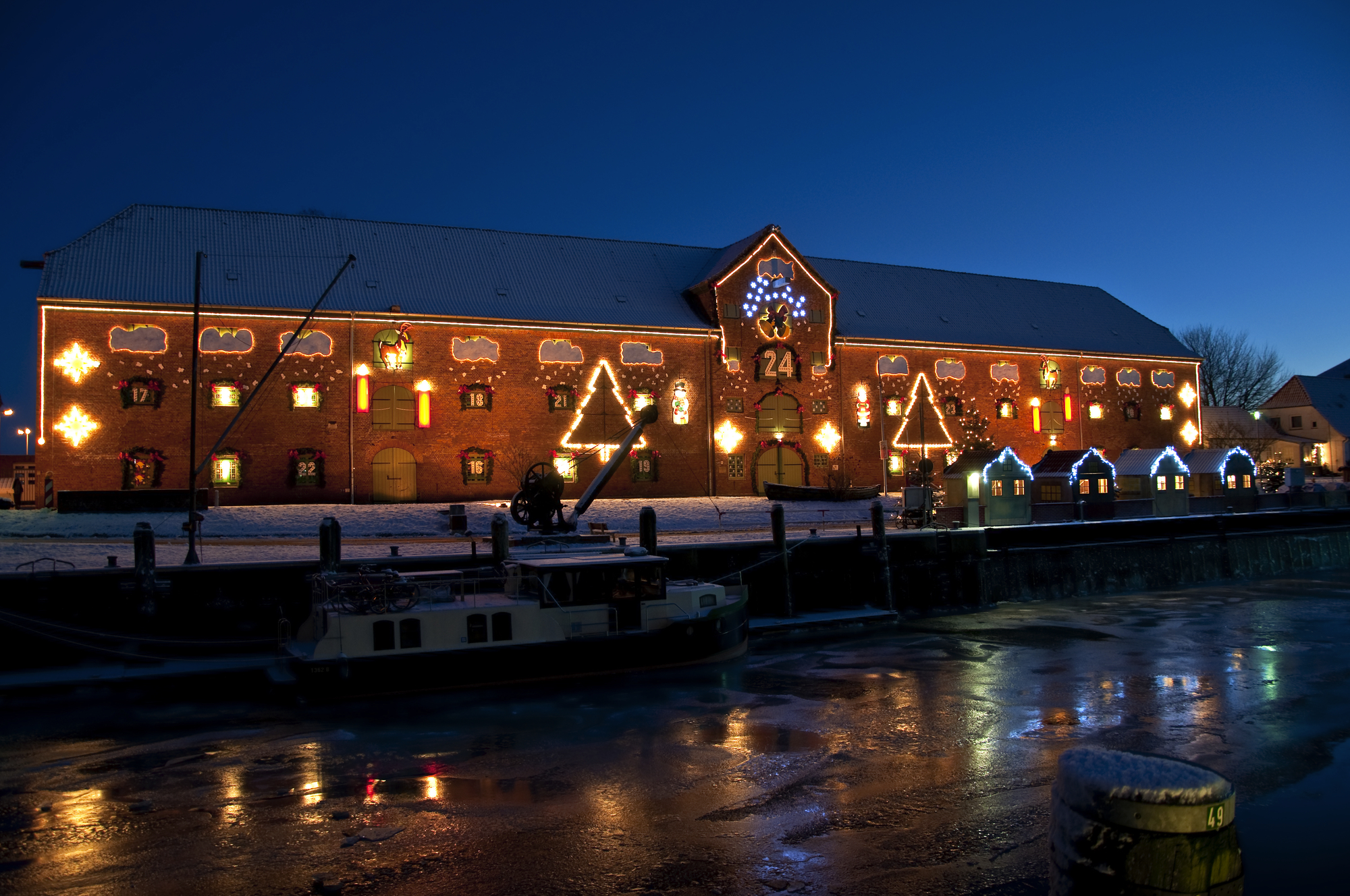 Weihnachtsmarkt Tönning im Packhaus in Nordfriesland, Deutschland