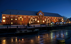 Weihnachtsmarkt Tönning im Packhaus in Nordfriesland, Deutschland