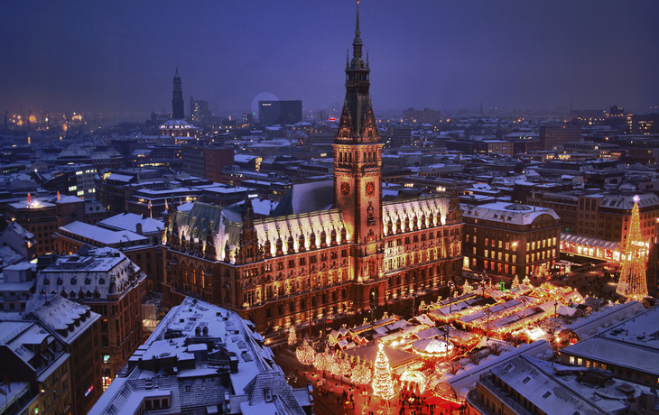 weihnachtliches Hamburg, Deutschland