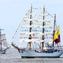 Einlaufparade der Segler auf der Kieler Woche, Deutschland