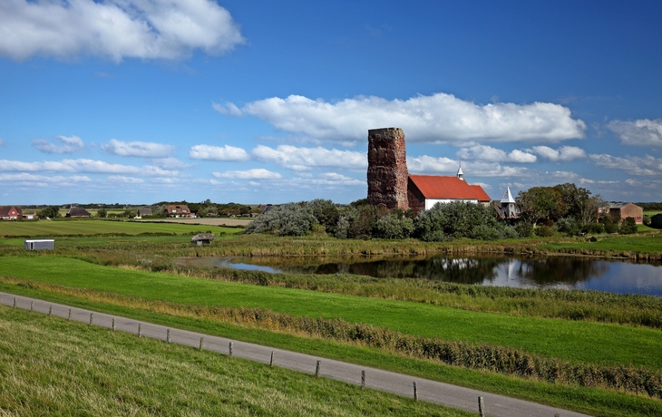 Alte Kirche von Pellworm in Schleswig Hollstein