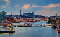 Kieler Förde am Abend, Deutschland