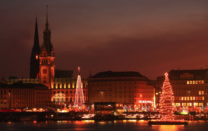 weihnachtliches Hamburg, Deutschland