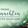Weihnachtskarte - Grußkarte -  Frohe Weihnachten und ein gutes neues Jahr - Header, Banner, Panorama  -  Dekoration mit festlich geschmückter Kerze