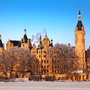 Schweriner Schloss im Winter