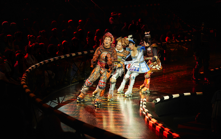 Dampflok Rusty und Waggons