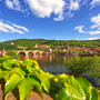 Heidelberg am Neckar, Altstadt Heidelberg mit Heidelberger Schloss