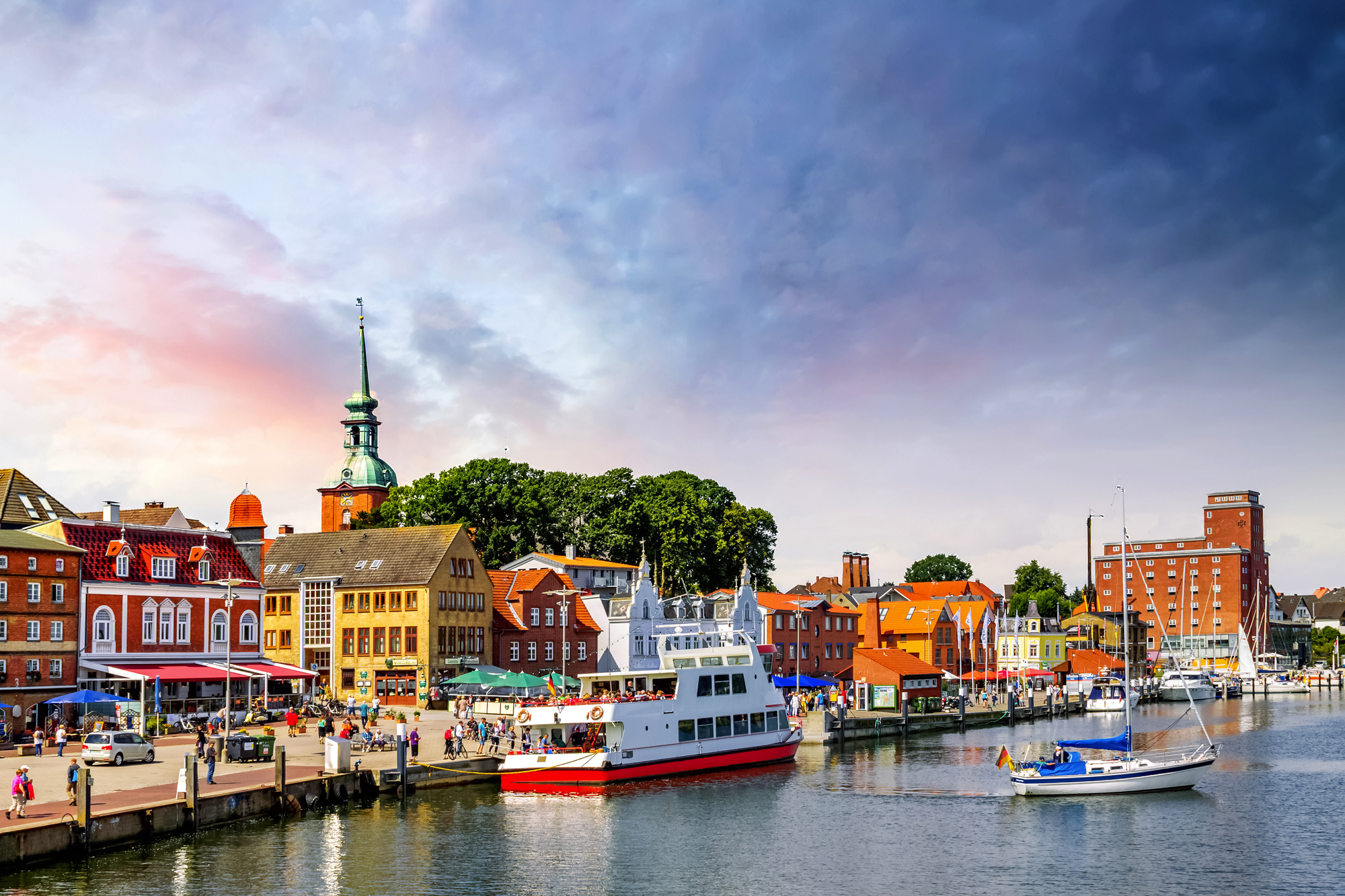 Blick auf Kappeln an der Schlei