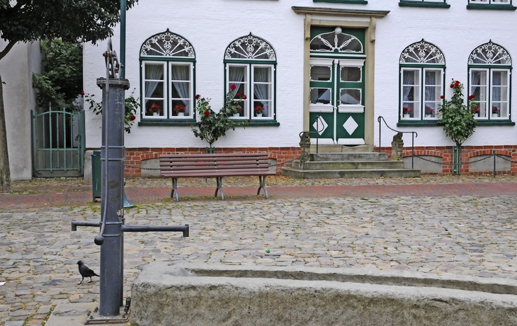 Brunnen am Marktplatz in Meldorf