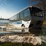 der HafenCity Riverbus: Hamburgs Amphibienfahrzeug